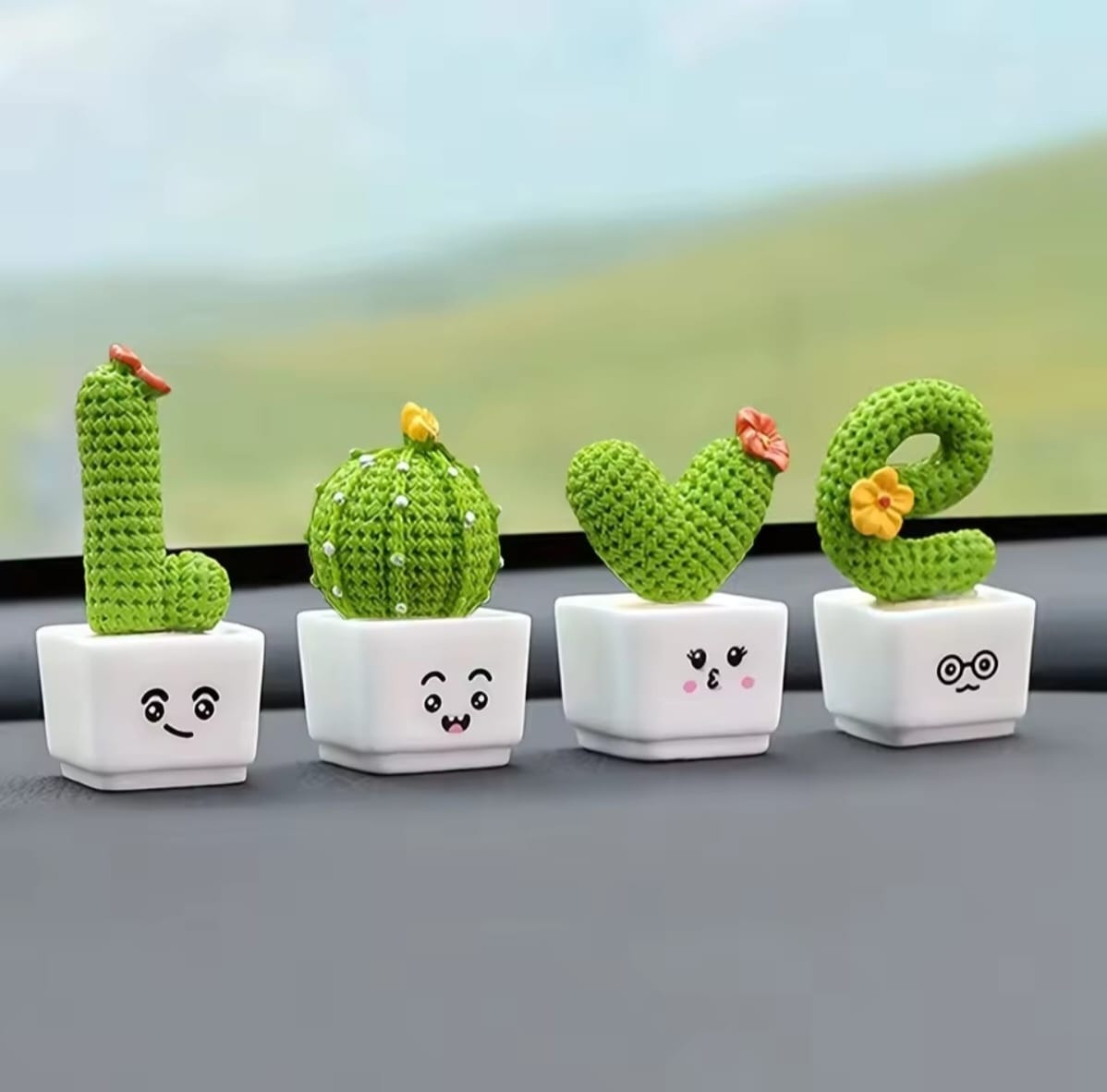 Set Cactus LOVE Resina